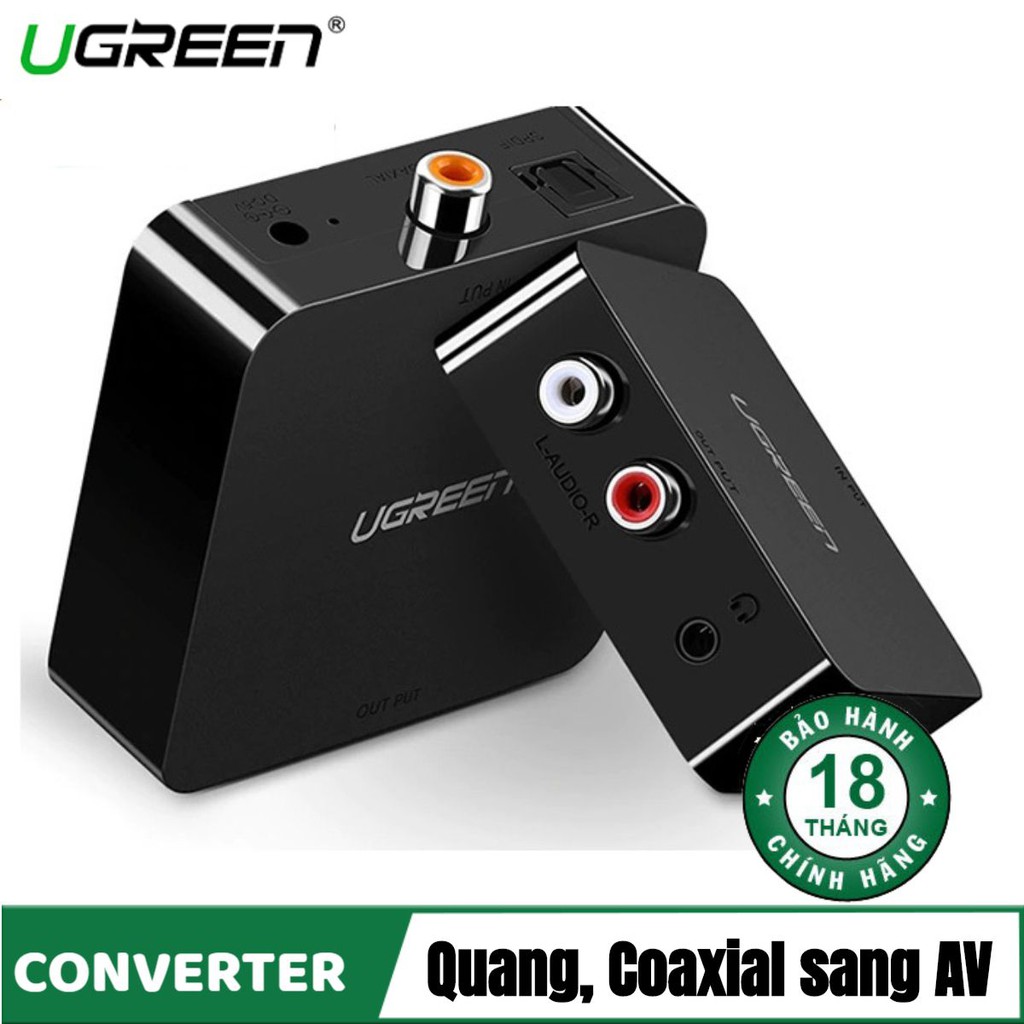 [Mã ELHACE giảm 4% đơn 300K] Bộ chuyển đổi Digital Audio sang Analog chính hãng Ugreen 30523-Optical to AV