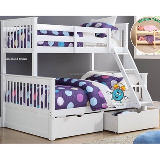 [Freeship HCM] Giường 2 Tầng Gỗ Tự Nhiên 1m2-1m6