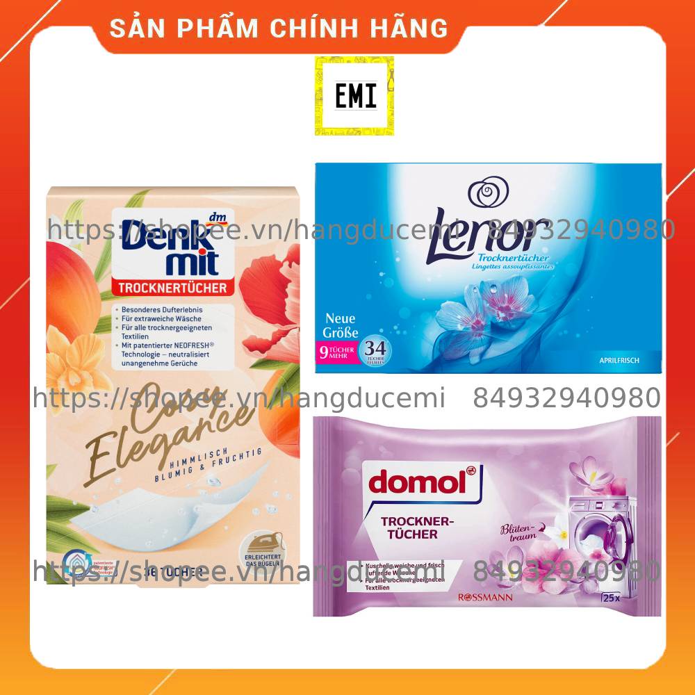 Giấy thơm quần áo Lenor 34 tờ - Hàng nội địa Đức