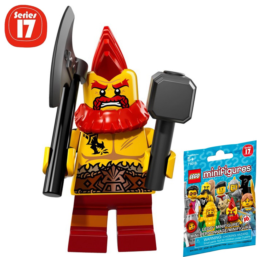 LEGO Minifigures Chiến Binh Lùn Battle Dwarf 71018 Series 17