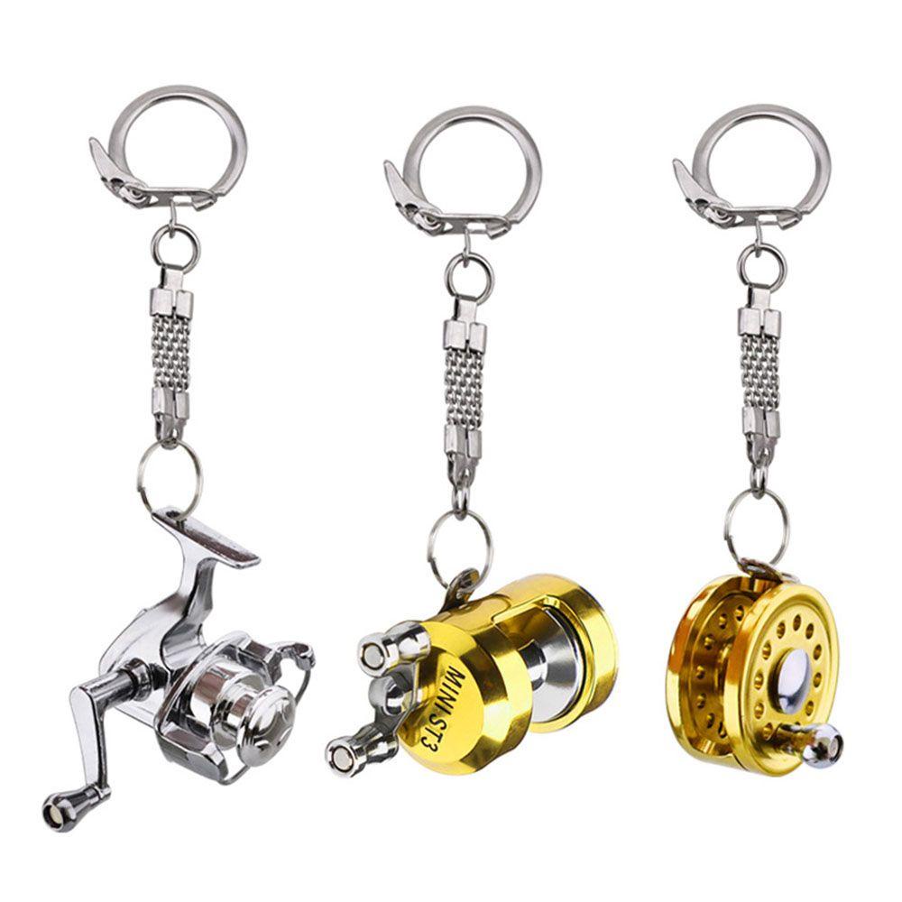 Mmluck Trolling Móc Khóa Xe Hơi / Máy Câu Cá Mini Bằng Kim Loại Độc Đáo