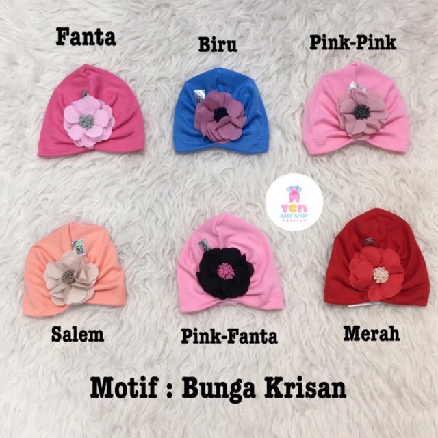 Khăn Turban Trùm Đầu Cho Bé Sơ Sinh (mới)