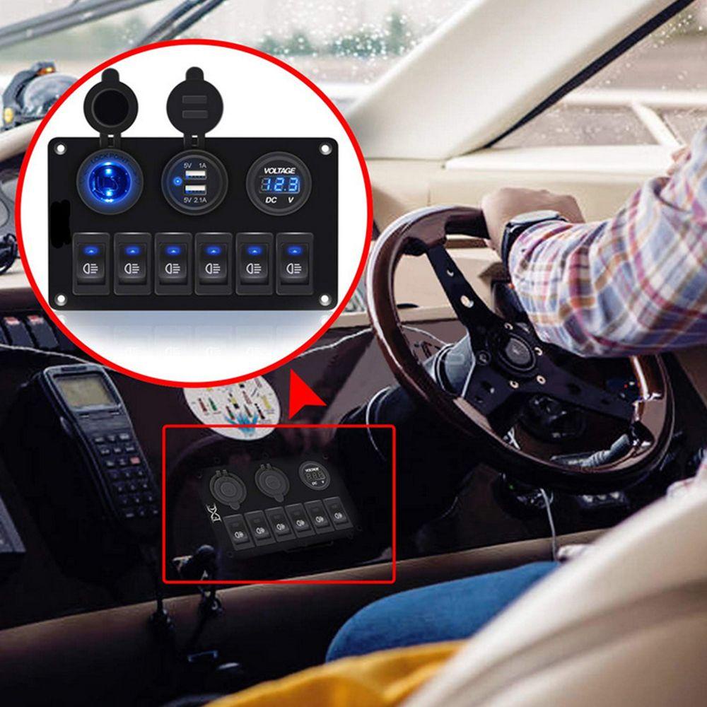 Bảng Công Tắc Điều Khiển Đèn LED Chống Nước 12V / 24V Cho Xe Hơi / Xe Tải