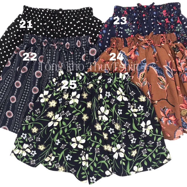 [Sale Quần sooc hoa nữ ống rộng | BigBuy360 - bigbuy360.vn
