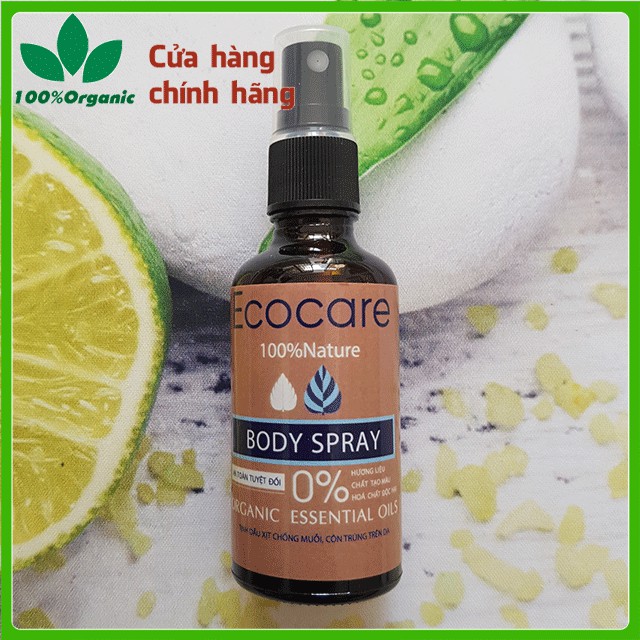 Chai xịt đuổi muỗi Ecocare, xua đuổi muỗi và côn trùng, dung tích 50ml -100ml