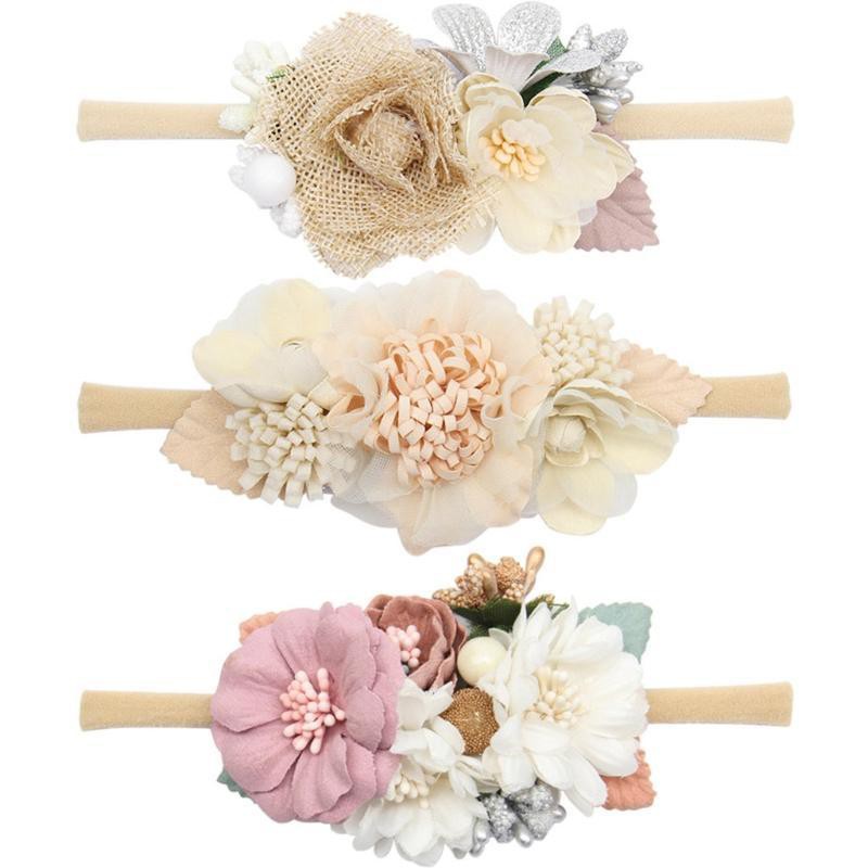 Set 3 Băng Đô Hoa Đáng Yêu Cho Bé Sơ Sinh