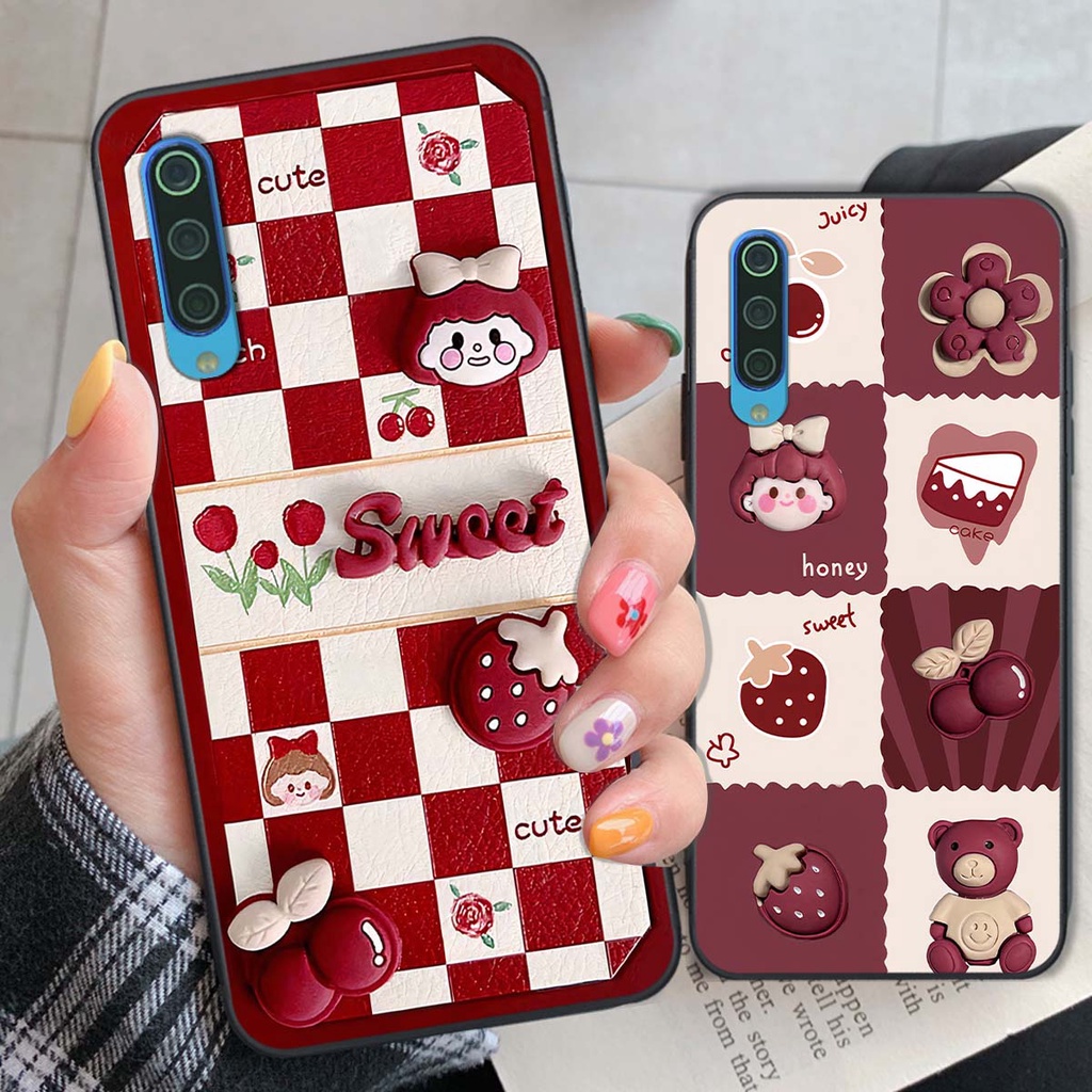 Ốp Xiaomi Mi 9 SE in hình trái tim, caro kẹo ngọt đầy cá tính siêu đẹp siêu chất