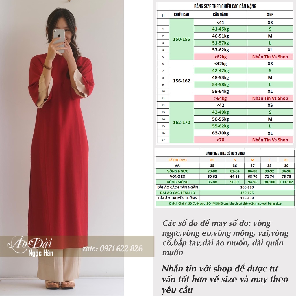 Áo Dài Nữ Cách Tân Dáng Suông Tay Ngắn A66