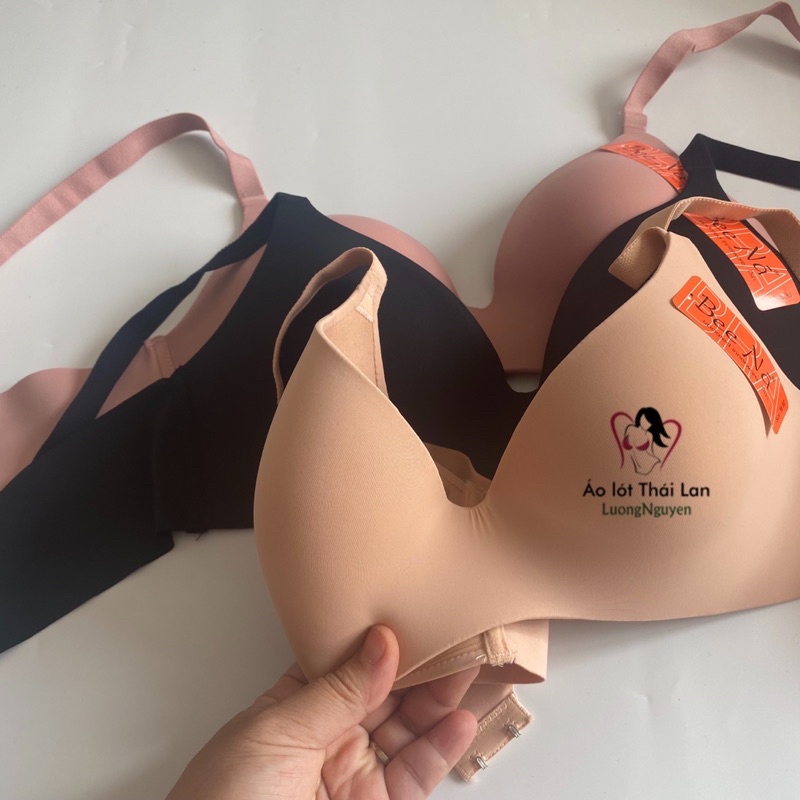 Áo lót Thái lan không gọng bigsize mút mỏng c811 su đúc cho ngực to size 36 đến size 42 không đường may