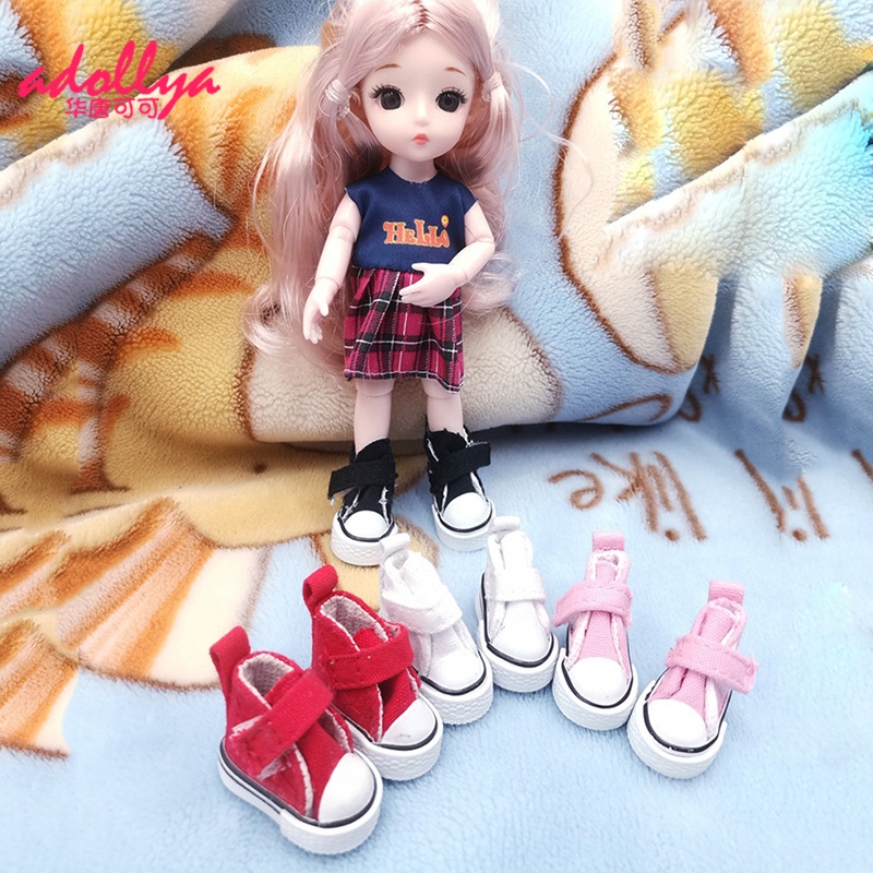 Đôi Giày Canvas 3.5cm Thời Trang Cho Búp Bê Bjd 1 / 8 3.5cm