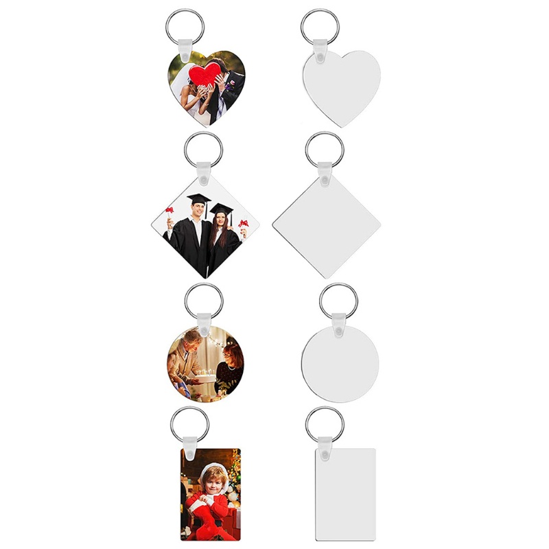 Set 36 Phụ Kiện Làm Móc Khóa In Hai Mặt Chịu Nhiệt