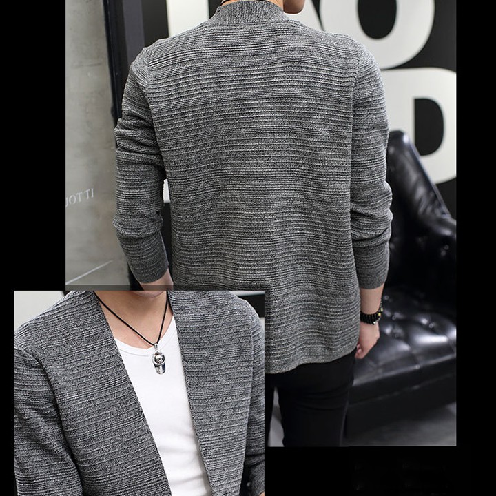 Áo khoác cardigan nam len dệt kim phong cách Hàn Quốc - AK1813