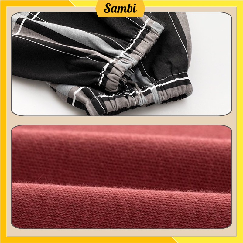 Bộ đồ thu đông nữ Sambi bộ mặc nhà dài tay quần kẻ họa tiết dễ thương cao cấp | BigBuy360 - bigbuy360.vn