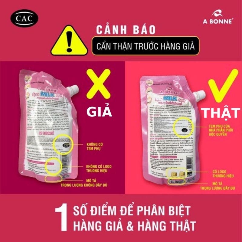 Muối tắm Thái Lan A Bonne có vòi 350g