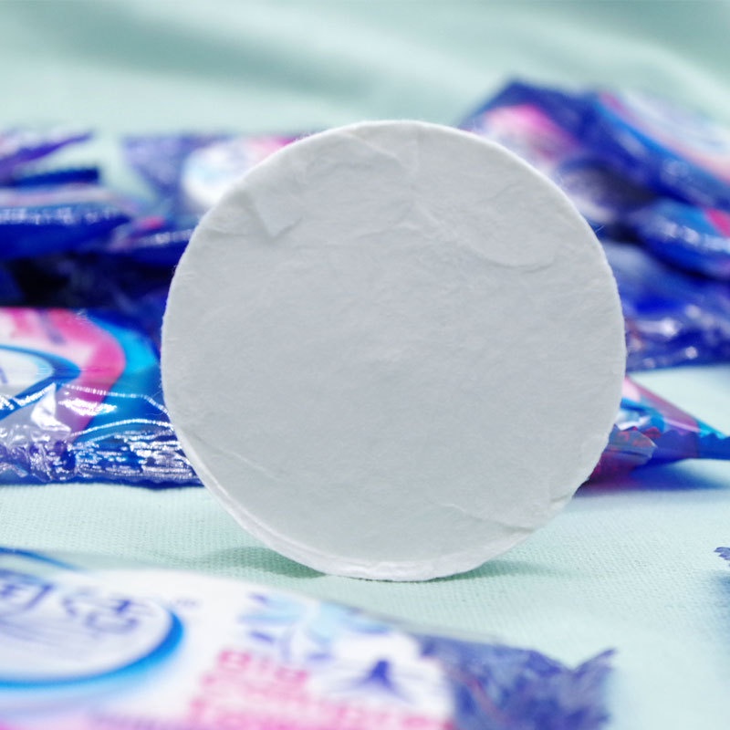 Khăn du lịch cotton dạng nén dùng 1 lần , Khăn đa năng tự nhiên thấm nước tốt GD580-KtamN-xanh VS STORE