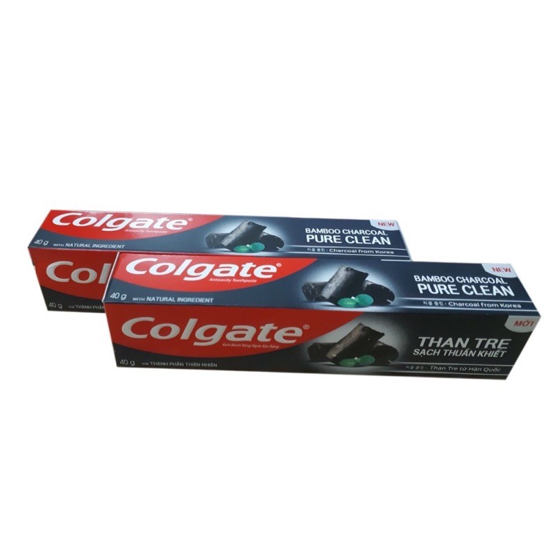 Kem đánh răng Colgate than tre Bamboo Charcoal - MaxFresh Trà xanh tuýp nhỏ 35g - 40g