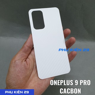[Oneplus 9/9 Pro/ 9R/ 9RT/ 10R/ Ace] Dán lưng 3D chống xước vân Cacbon - Carbon