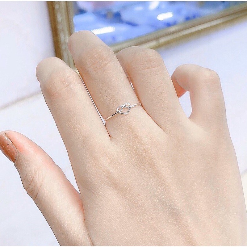 Nhẫn bạc nữ nguyên chất kiểu cá tính không đính đá có nhiều size 1994 SILVER