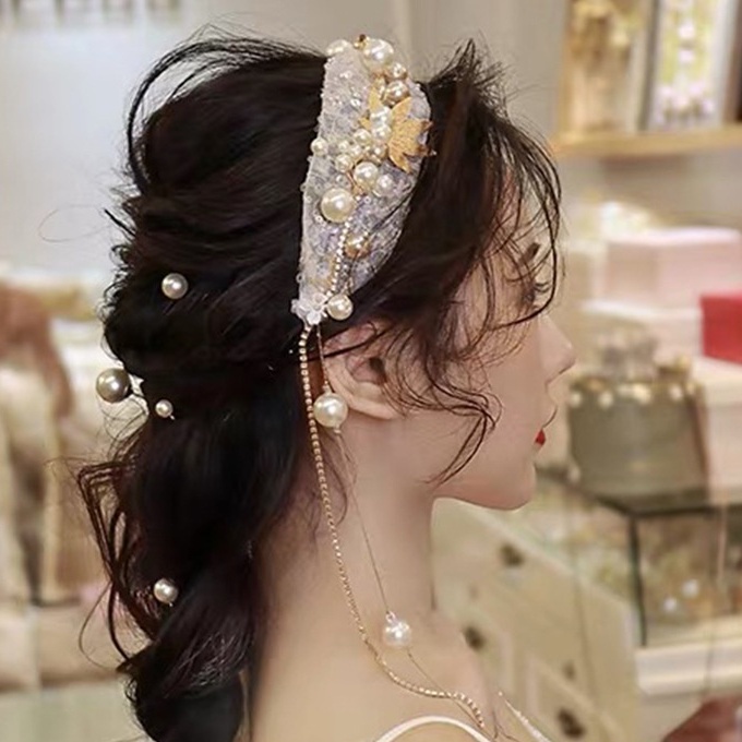 Mẫu băng đô ngọc siêu sang chảnh vừa về. Giá chỉ 135k