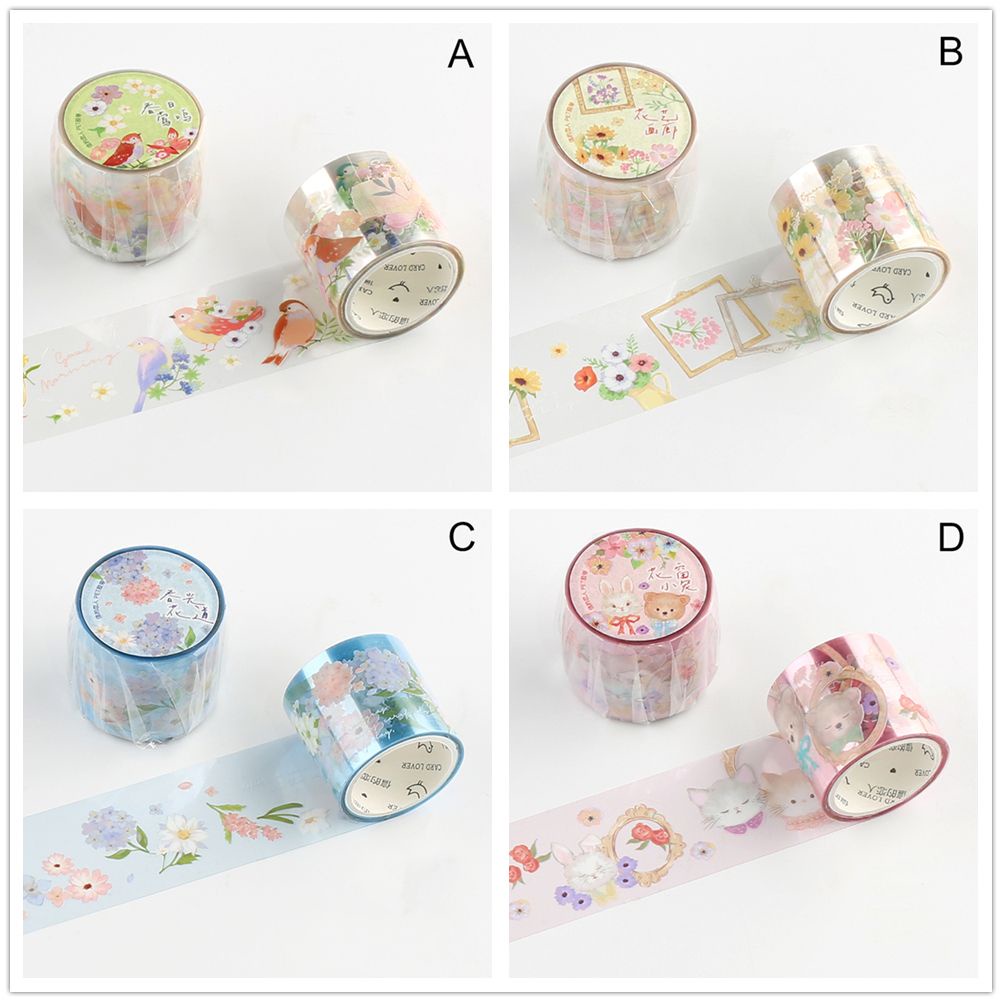 Băng Keo Dán Trang Trí Sổ Tay Hình Thú Dễ Thương Chống Nước