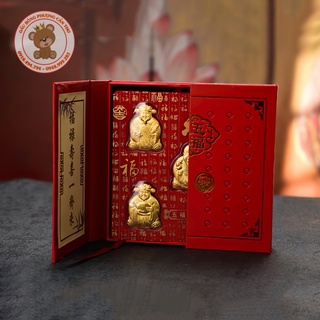 Hộp - Bao lì xì Thần Tài mạ vàng 18k - 24k Phong Thủy giá siêu rẻ