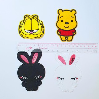Sticker vải gấu thỏ dễ thương