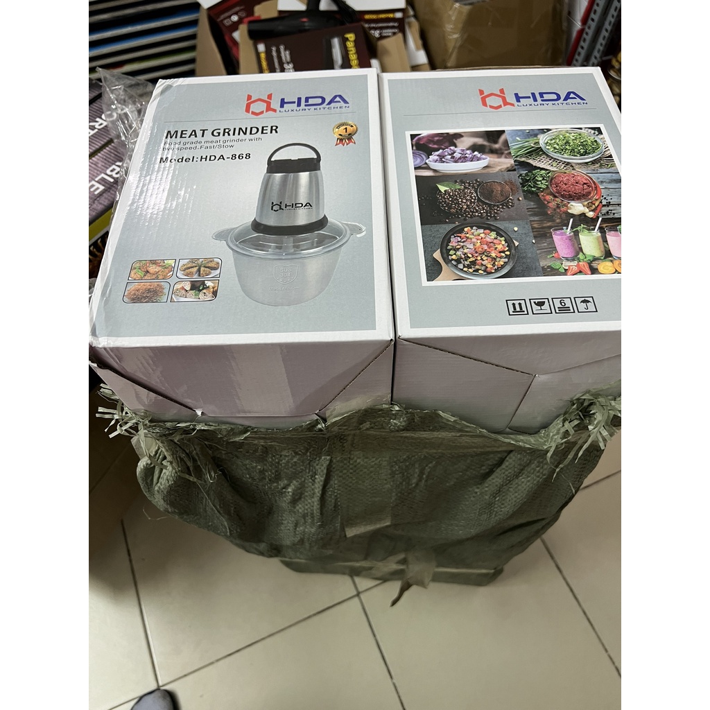 [FREESHIP❤️] Máy Xay Thịt Có Cối INOX 2 Lít, Dao 4 Lưỡi Food Cao Cấp Loại 1, hàng chính hãng, uy tín tại Shop
