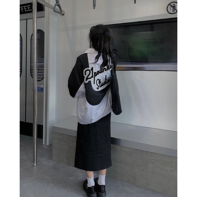 Áo khoác dù 2 lớp logo 21pounds