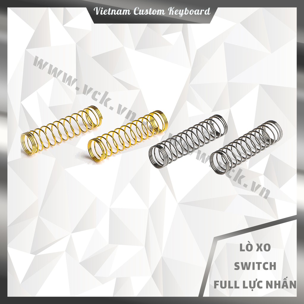 [In-Stock] 16 Loại Lò Xo Switch Full Lực Nhấn | Gold Springs | Silver Springs | Lò Xo Bàn Phím Cơ | VCK