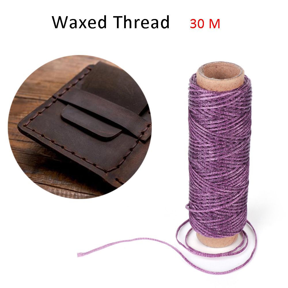 Cuộn chỉ sáp nylon 1mm 30m dành cho may đồ da thủ công DIY
