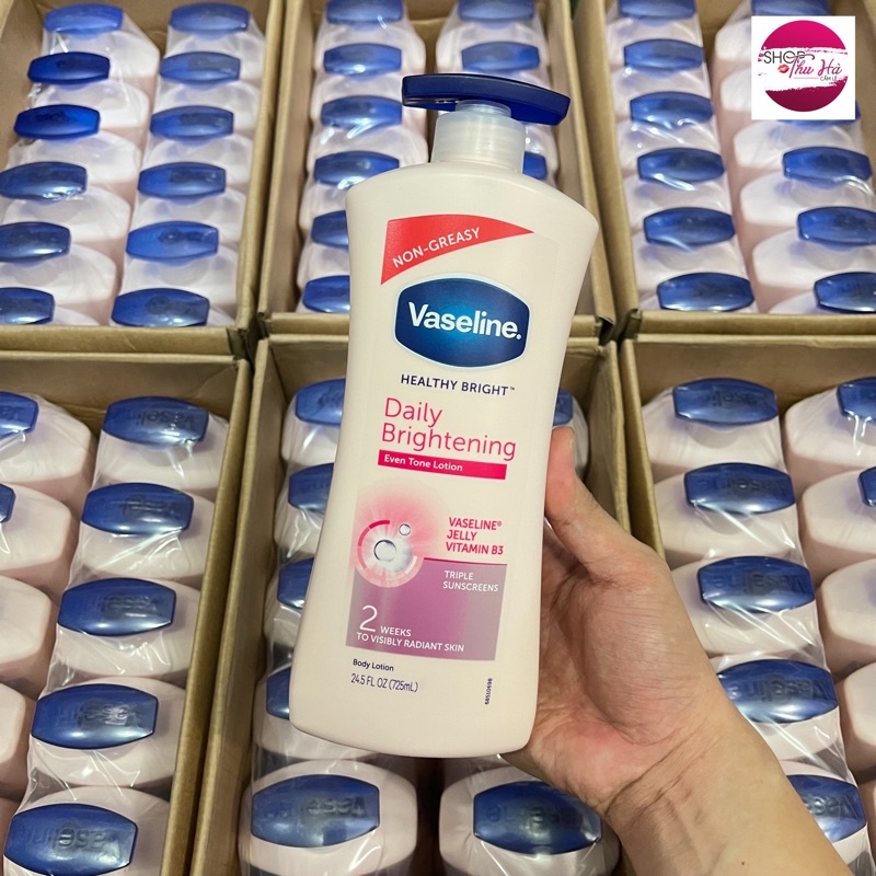 DƯỠNG THỂ VASELINE HỒNG 725ml (Mẫu Mới & Mẫu Cũ)