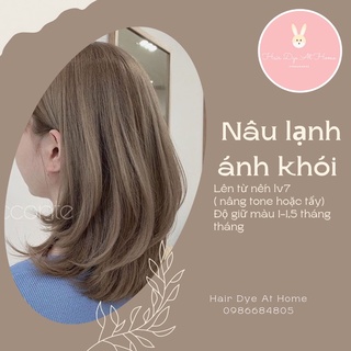 Thuốc nhuộm tóc - NÂU LẠNH ÁNH KHÓI kèm trợ oxy