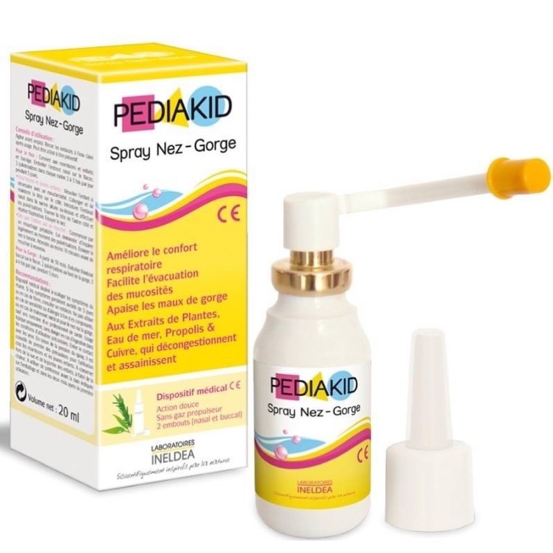 Xịt Pediakid mui họng Pháp