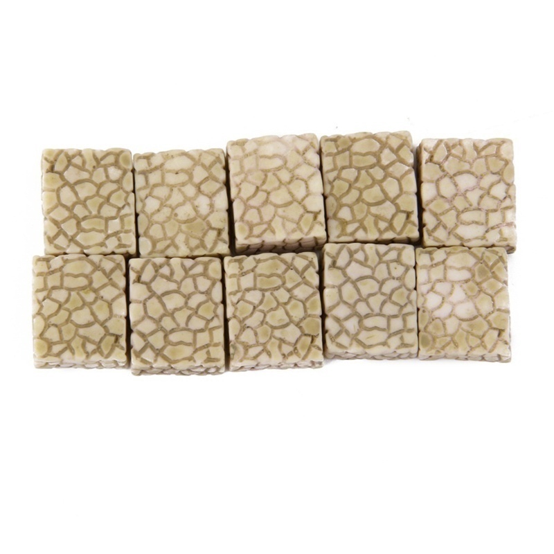 Bộ 10 bậc thang đá mini bằng resin trang trí sân vườn