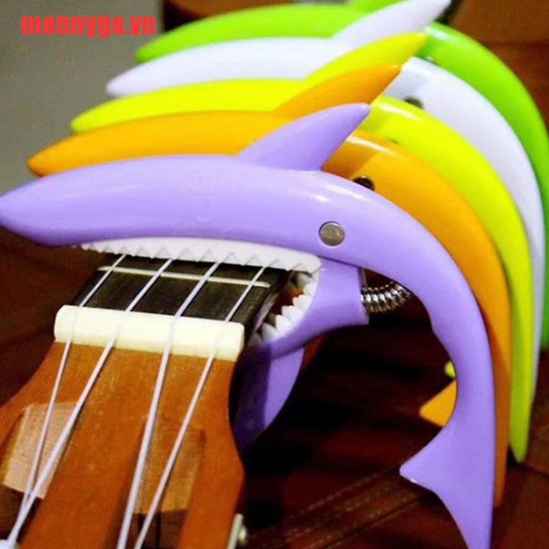 【monnygo】Guitar / Ukulele Plastic Shark Capo Fit for Acoustic Electric Gui