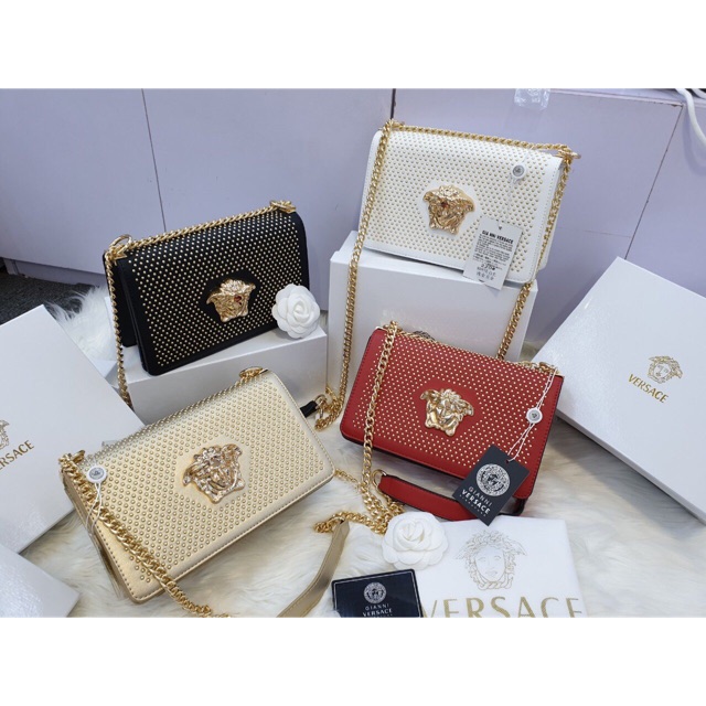 Túi Versace size 22 nạm đinh size to