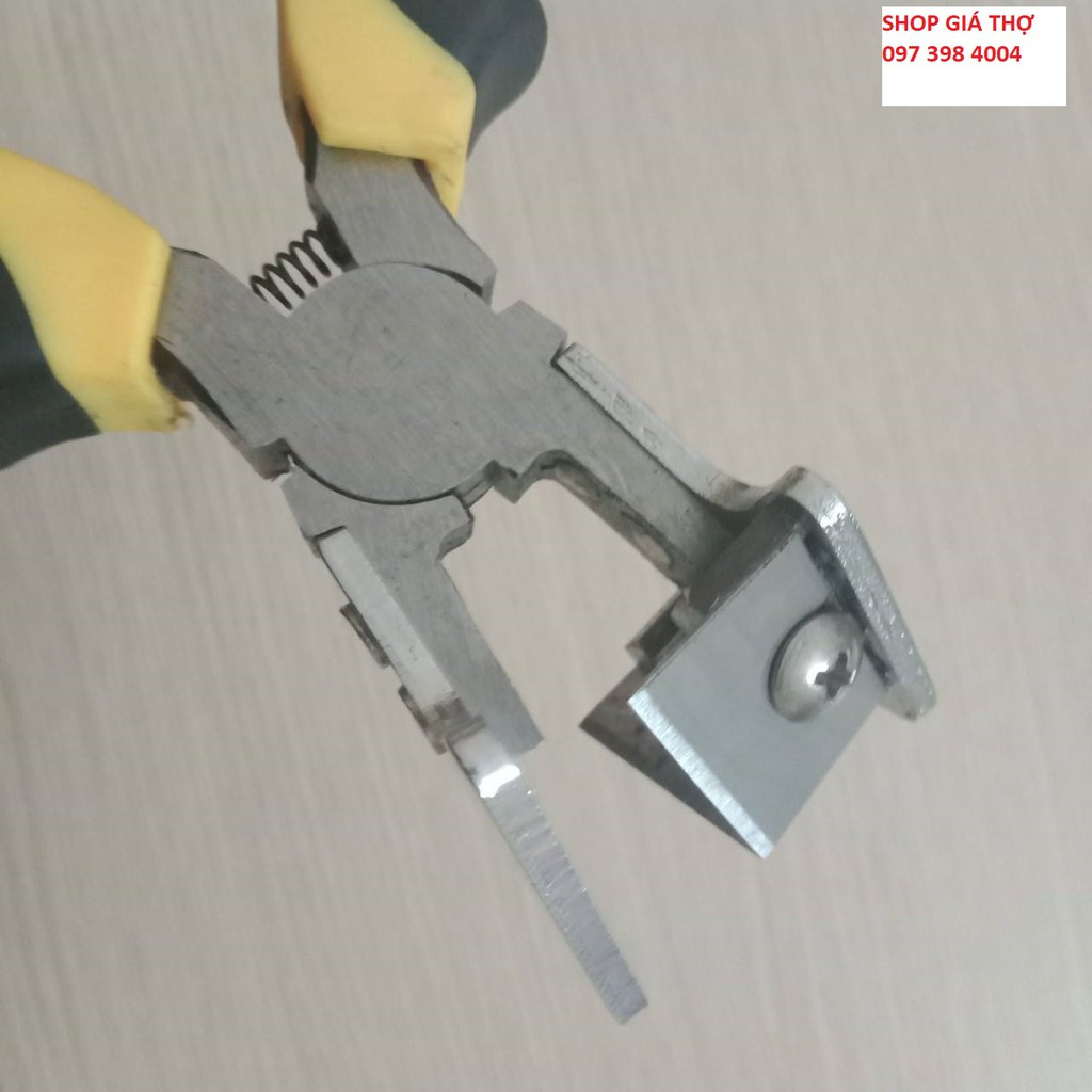 kìm cắt bấm gioăng cao su góc 90 độ tặng kèm 4 lưỡi dao 1 lục giác