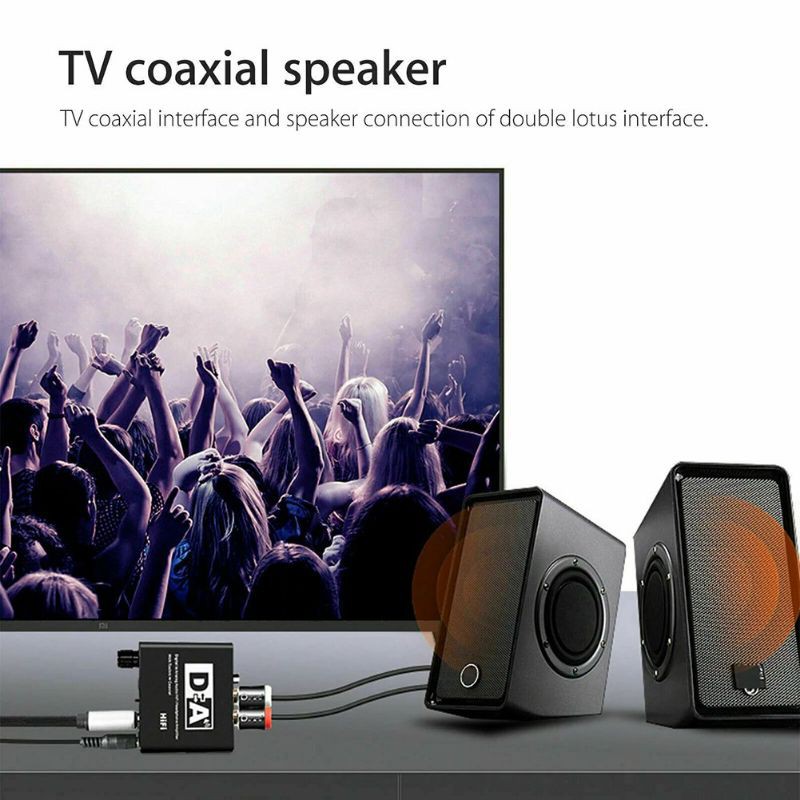 Bộ chuyển đổi quang âm thanh Optical HIFI sang AV Audio Cao Cấp có nút chỉnh âm lượng cao cấp D1122