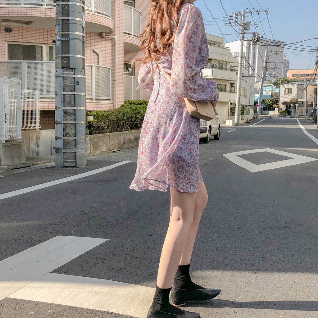 Đầm hoa nhí dáng xòe mini Emilyshop