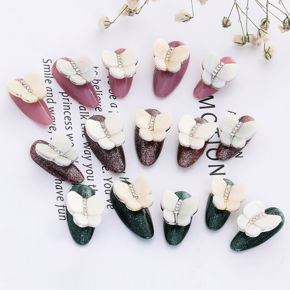 CHARMS Set 10 Phụ Kiện Trang Trí Móng Tay 3D Diy