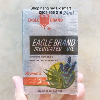 Dầu Gió Trắng Con Ó của Mỹ Eagle Brand Medicated Oil Lavender 24ml