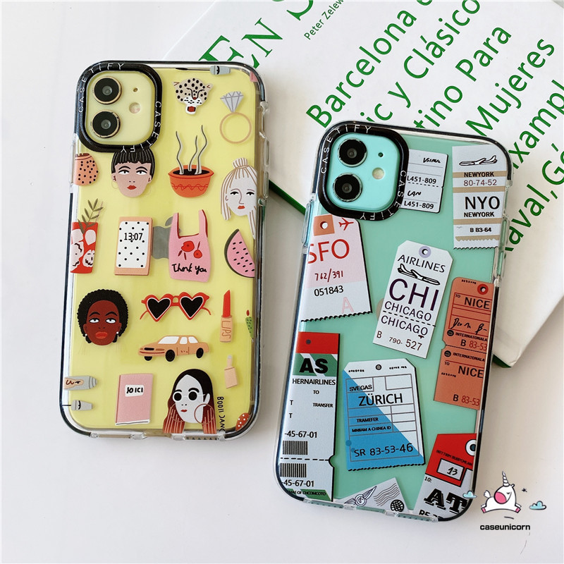 Ốp điện thoại in hình nhãn/vé máy bay dành cho iPhone 11 12 Pro Max 7plus 8plus 12 mini 7 8 6 6s Plus 12pro X XR XS MAX 11Pro Max SE | BigBuy360 - bigbuy360.vn