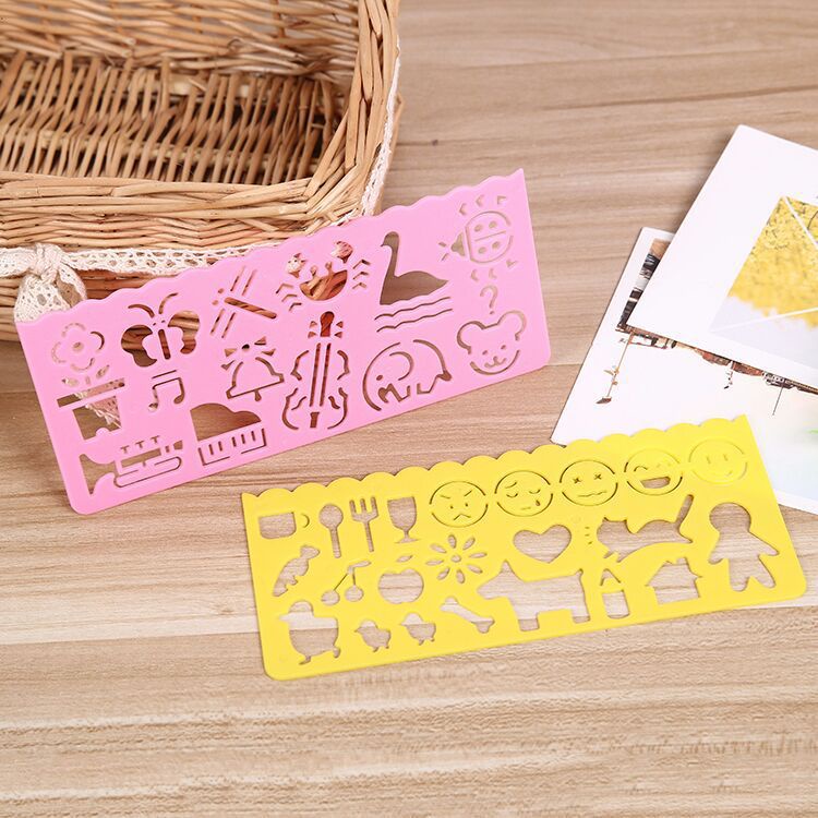 Thước vẽ tranh nhiều hình dạng dễ thương dành cho các bé