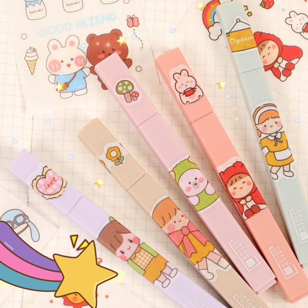 Sticker, Nhãn Dán Trang Trí Sổ Tay, [ Sticker Z ],  Trang Trí Hộp Bút, Dụng Cụ Học Tập Hoạt Hình Dễ Thương - BEYOU