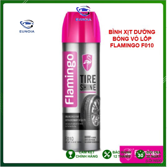 Bình Xịt Dưỡng Bóng Vỏ Lốp Oto – Phục Hồi Nhựa Đen FLAMINGO F010 500Ml
