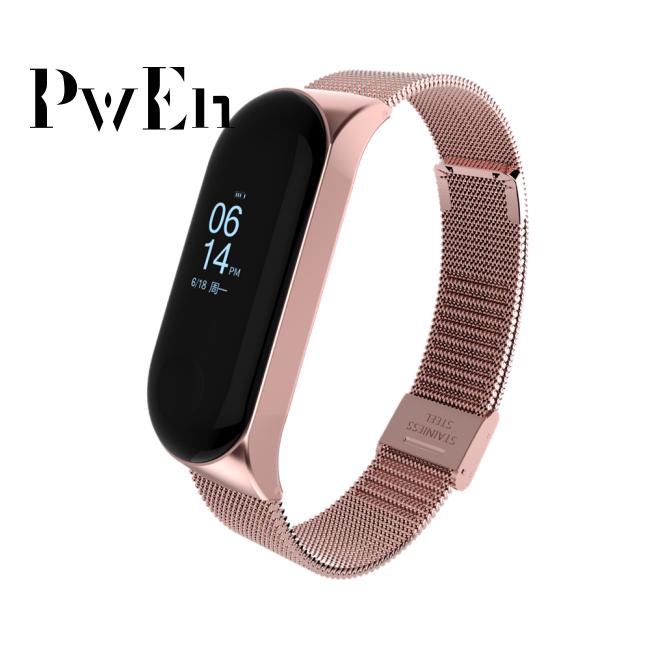Mi Band 3 Wrist Strap Metal Screwless Stainless Steel for Xiaomi Mi Band 3 Strap Bracelet Miband 3