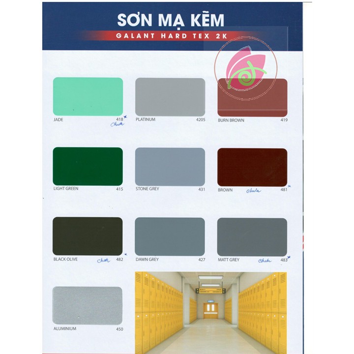 Sơn Sắt Kẽm Màu Xám Nhôm Xingfa 483 Galant 2K_ bộ 1L