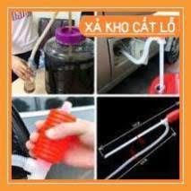 Ống hút chiết chất lỏng( nước, rượu, sữa, xăng, dầu) có đầu bóp tay tiện lợi