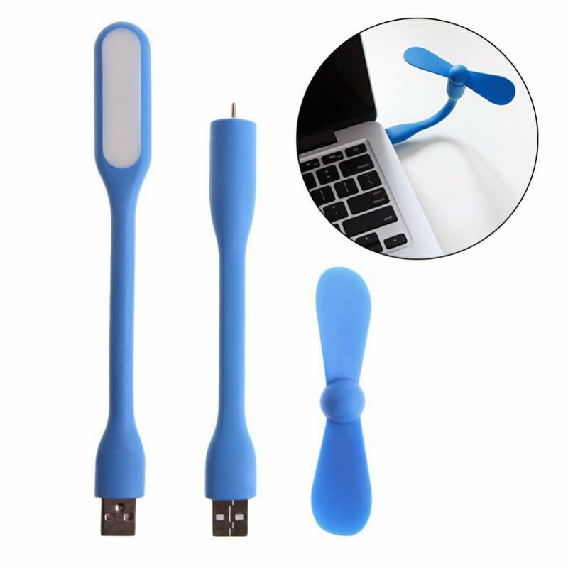 Combo Tiện Ích: Quạt USB + Đèn Led USB Siêu Sáng