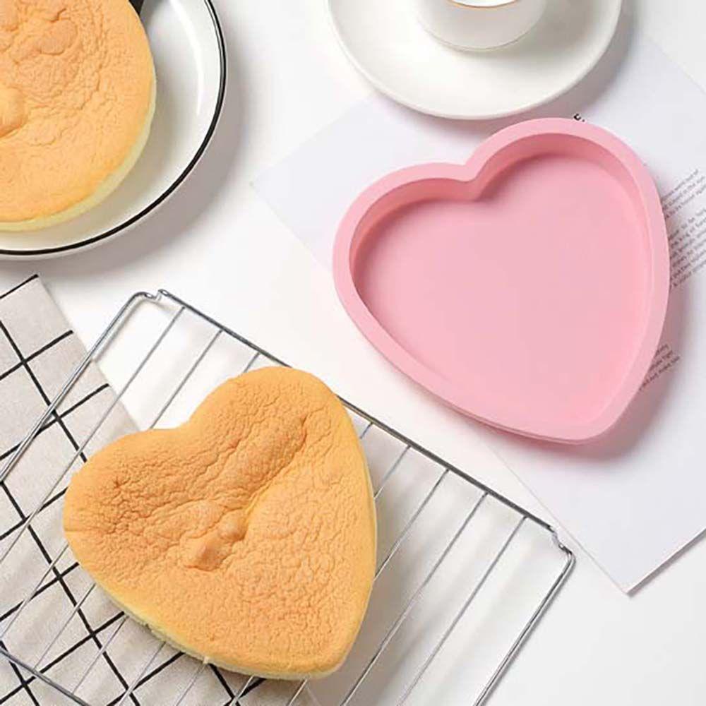 Khuôn Làm Bánh Donut / Sô Cô La / Bánh Quy Bằng Silicone Hình Trái Tim DIY